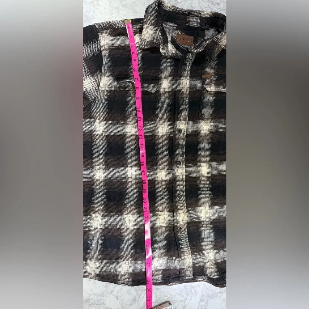 Orvis Navy and White plaid Men's flannel size XL